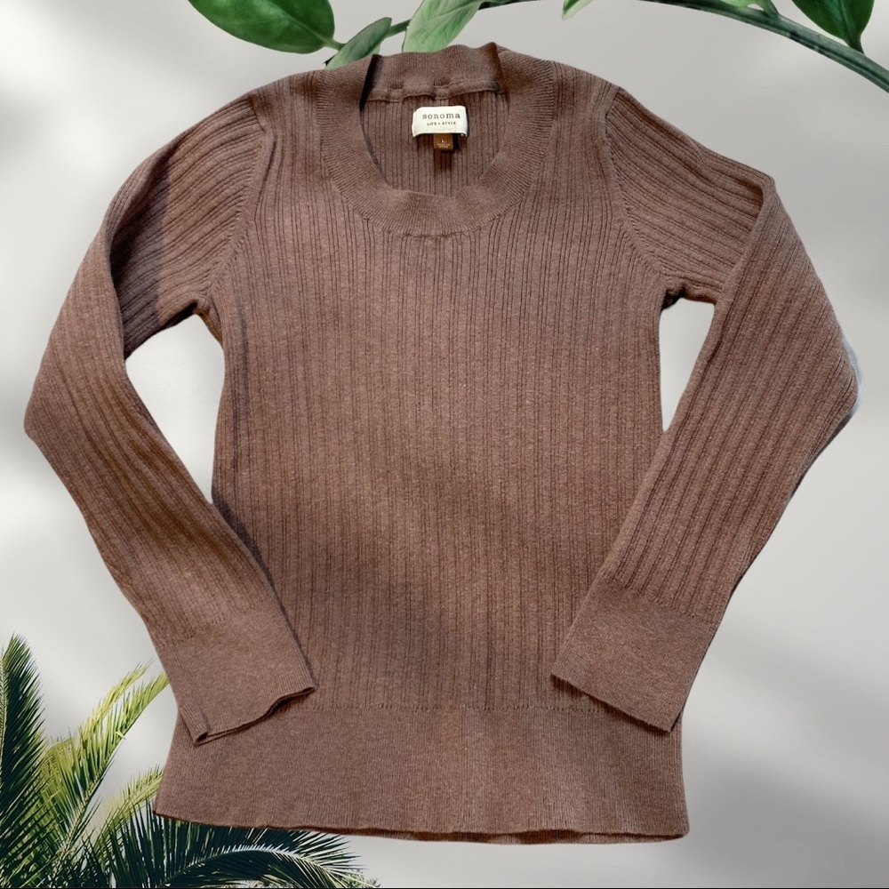 ๐ข5/$25 Sonoma Brown Sweater - Picture 1 of 7